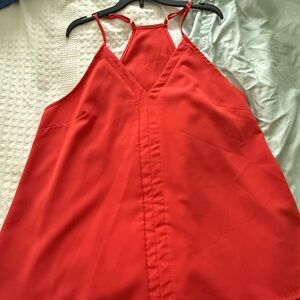 Red V-Neck Strappy Camisole Top